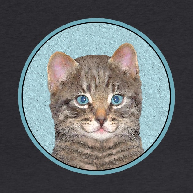 Gray Tabby Cat by Alpen Designs